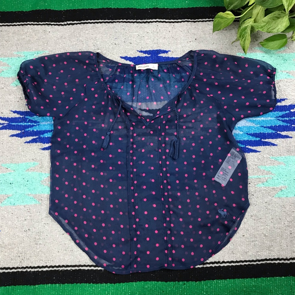 Abercrombie Kids Juniors Polka Dot TopSz. L